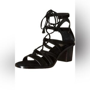 Frye Brielle Gladiator Sandal Womens Size 8 M Mid Heel Lace Up Shoes Strappy